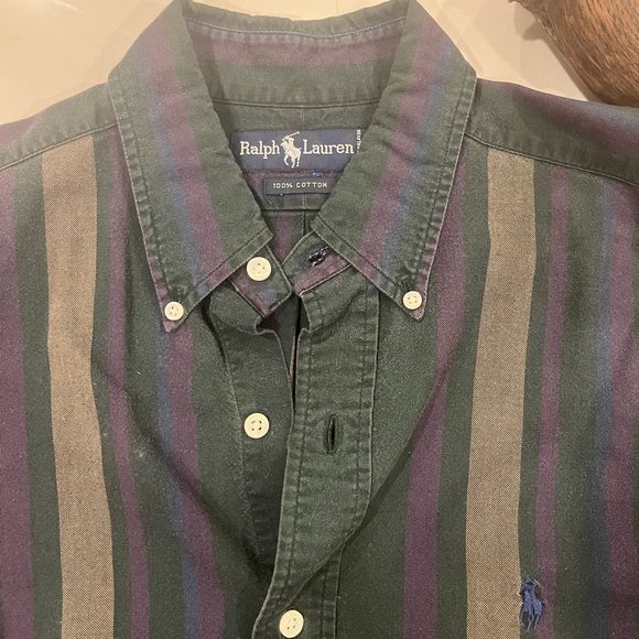 Vintage Ralph Lauren striped button down - Picture 2 of 3